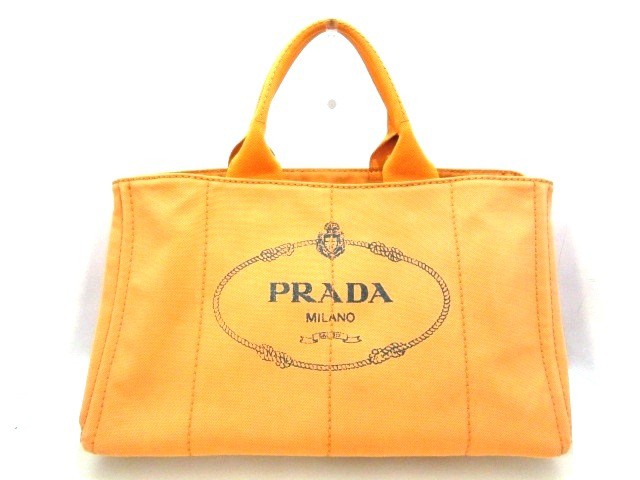 プラダ Prada トートバッグ レディース Canapa Bn1872 オレンジ キャンバス 中古 0227の通販はau Pay マーケット ブランディア Au Pay マーケット店 商品ロットナンバー