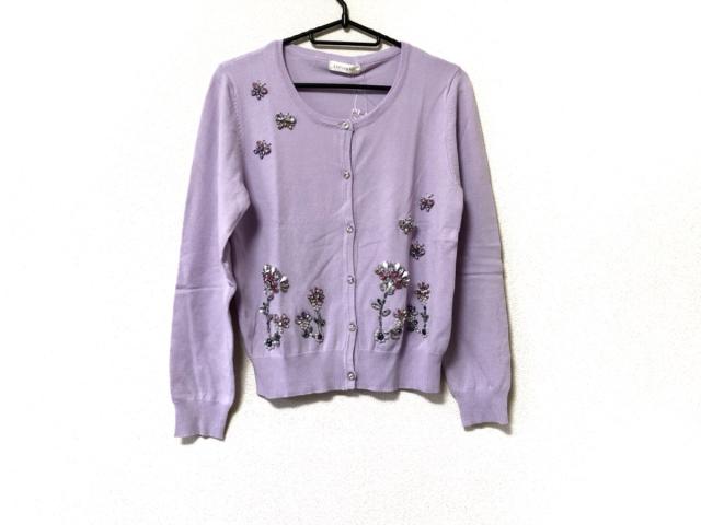チェリーアン Cherry Ann カーディガン サイズf レディース 美品 ピンクパープル クリア マルチ ビジュー 中古 0411の通販はau Pay マーケット ブランディア Au Pay マーケット店 商品ロットナンバー