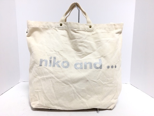 ニコアンド Niko And トートバッグ レディース アイボリー シルバー キャンバス 中古 0718の通販はau Pay マーケット ブランディア Au Pay マーケット店 商品ロットナンバー