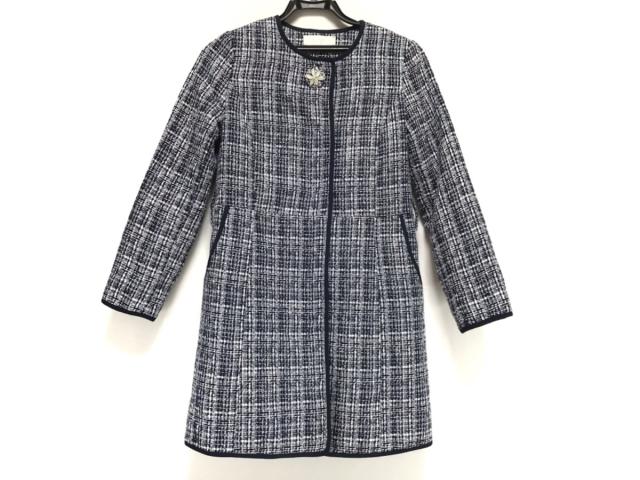 ミシェルマカロン Michell Macaron ダウンコート サイズxs レディース ネイビー 白 ツイード 還元祭対象 中古 0717の通販はau Pay マーケット ブランディア Au Pay マーケット店 商品ロットナンバー