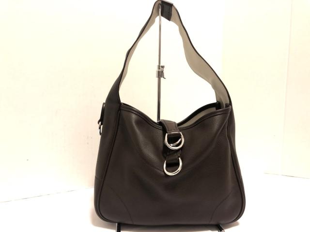 ラルフローレンコレクション パープルレーベル トートバッグ レディース 美品 ダークブラウン レザー 中古 06の通販はau Pay マーケット ブランディア Au Pay マーケット店 商品ロットナンバー