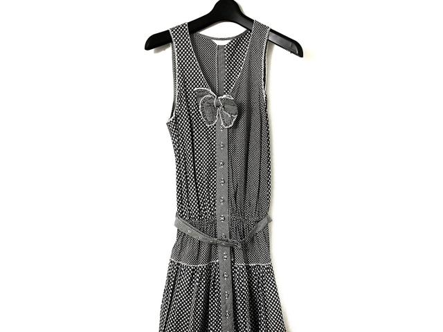 ピンクハウス Pink House ワンピース レディース 黒 白 リボン チェック柄 中古 0606の通販はau Pay マーケット ブランディア Au Wowma 店 商品ロットナンバー