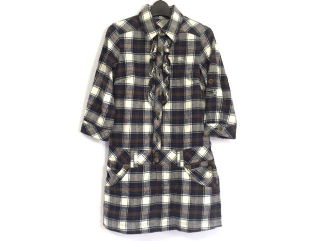 バーバリーブルーレーベル ワンピース サイズ36 S レディース ダークネイビー ダークブラウン 白 チェック柄 中古 0623の通販はau Pay マーケット ブランディア Au Pay マーケット店 商品ロットナンバー