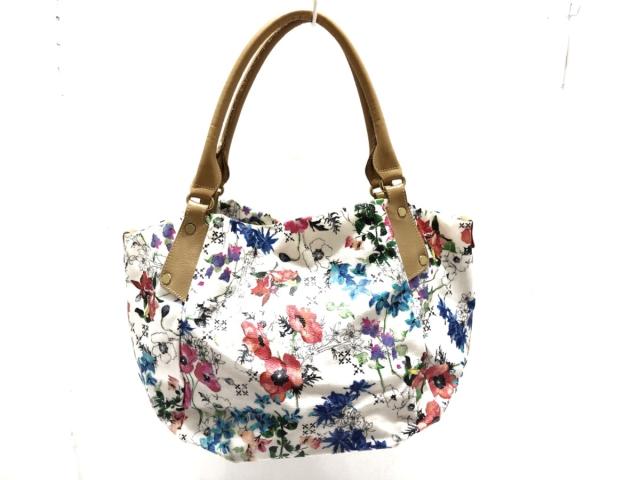 ラシット Russet トートバッグ レディース 白 ライトブラウン マルチ 花柄 Pvc 塩化ビニール レザー 中古 0616の通販はau Pay マーケット ブランディア Au Pay マーケット店 商品ロットナンバー