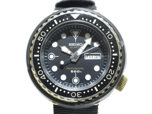 セイコー Seiko 腕時計 プロフェッショナルダイバー 600m 7549 7000 メンズ 黒 中古 0723の通販はau Pay マーケット ブランディア Au Pay マーケット店 商品ロットナンバー