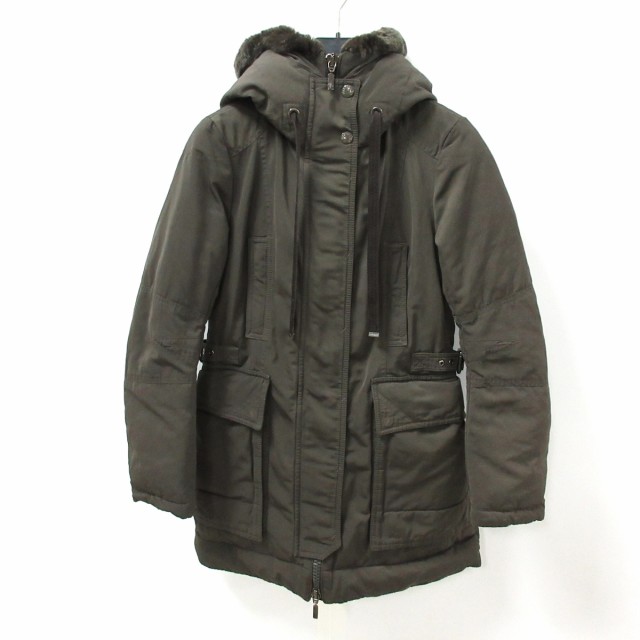 モンクレール MONCLER ダウンジャケット サイズ00 XS レディース CERISIER カーキ 冬物【中古】20220724