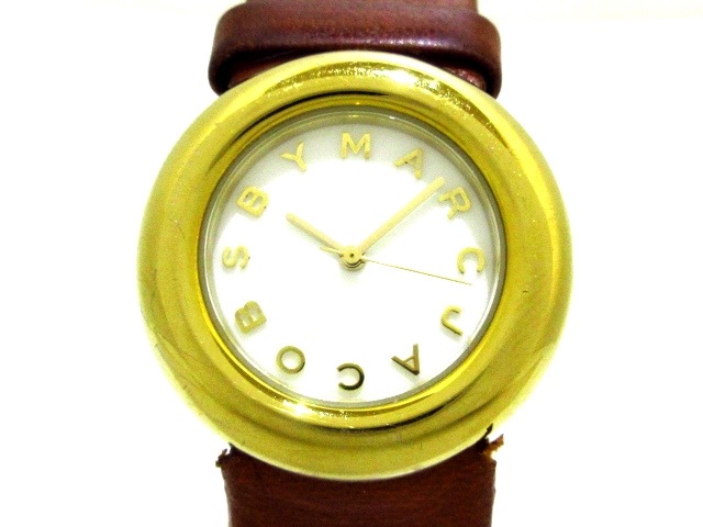 マークジェイコブス Marc By Jacobs 腕時計 マーシ 090 白 レディース 流行 Mbm85 中古