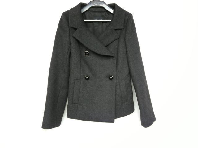 絶対一番安い ブレンへイム Blenheim Pコート サイズ34 S レディース 新品同様 ダークグレー 長袖 ショート丈 冬 0903 ブランド直営 Carlavista Com