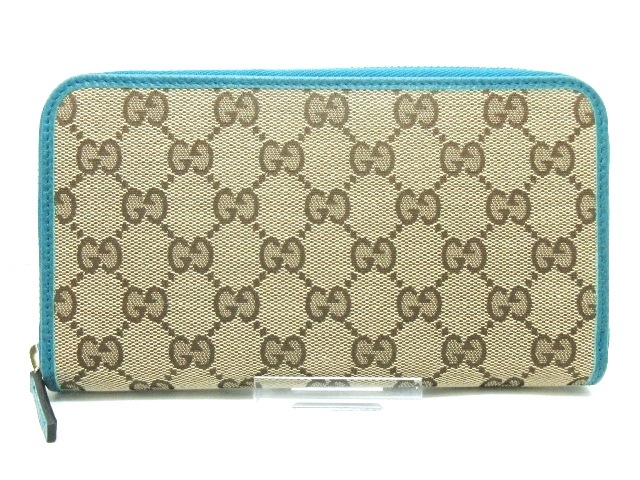 通販激安 グッチ Gucci レディース 長財布 長財布 Pay レディース 美品 Gg柄 ベージュ ダークブラウン ブルー ジャガード レザー 1016 セイノーエコ C5c Nphlondon Co Uk