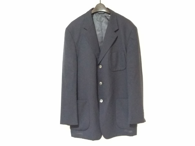 ブルックスブラザーズ Brooksbrothers ジャケット サイズ42 L メンズ ダークネイビー 長袖 オー 現金特価 肩パッド