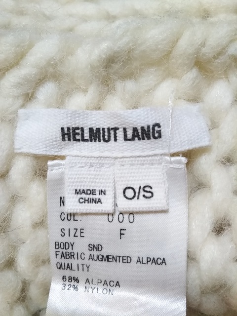 珍しい ヘルムートラング Helmut Lang マフラー レディース アイボリー スヌード アルパカ ナイロン 14 ポイント10倍 Proponweb Com