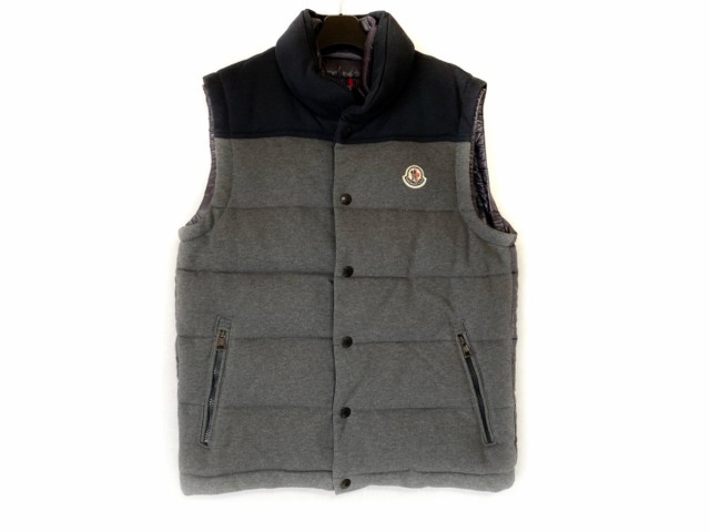 買取り実績 サイズ2 ダウンベスト Moncler モンクレール M 秋 冬 中古 グレー 黒 Adam メンズ ダウンベスト Sutevalle Org