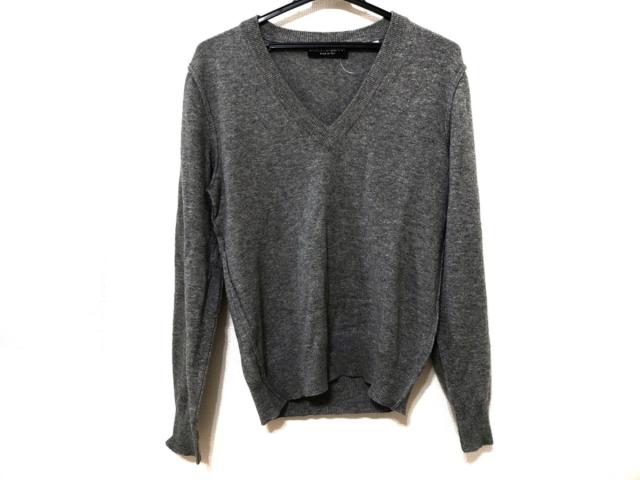 ドルチェアンドガッバーナ Dolcegabbana 長袖セーター サイズ46 S メンズ グレー カシミヤ Vネック 中古 2