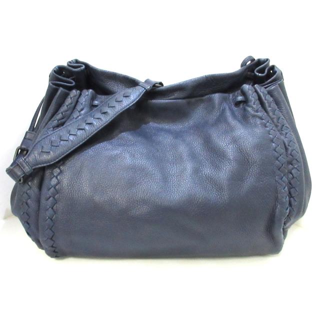 超ポイント祭 期間限定 ボッテガヴェネタ Bottega ボッテガヴェネタ Veneta ショルダーバッグ レディース イントレチャート ダークネイビー Bottega レザー ショルダーバッグ Pp ラボ f0fb51 Elektropps Sk