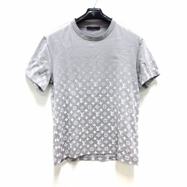 ルイヴィトン LOUIS VUITTON 半袖Tシャツ サイズM メンズ - 1A8FGT グレー×白 2021SS/モノグラムグラディエント【中古】20220723