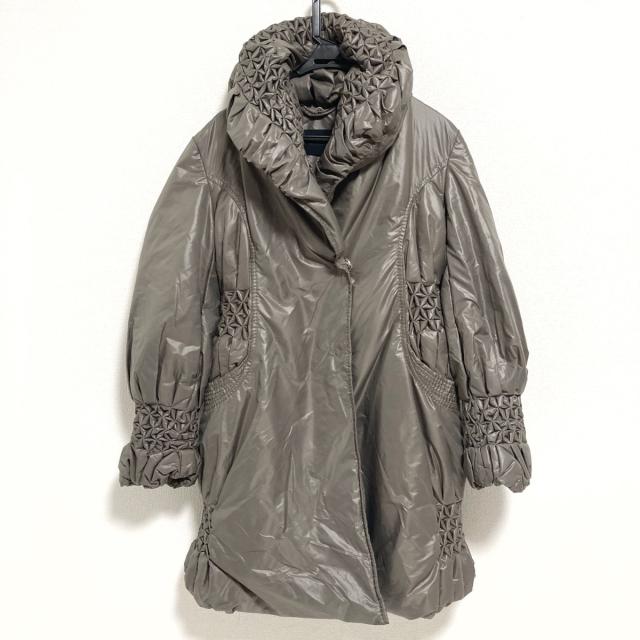 気質アップ エルマノシェルビーノ Ermanno Scervino ダウンコート レディース グレー レディース Ermanno 長袖 冬 グレー 2102 穴水町 91f742f6 Institutopangoa Edu Pe