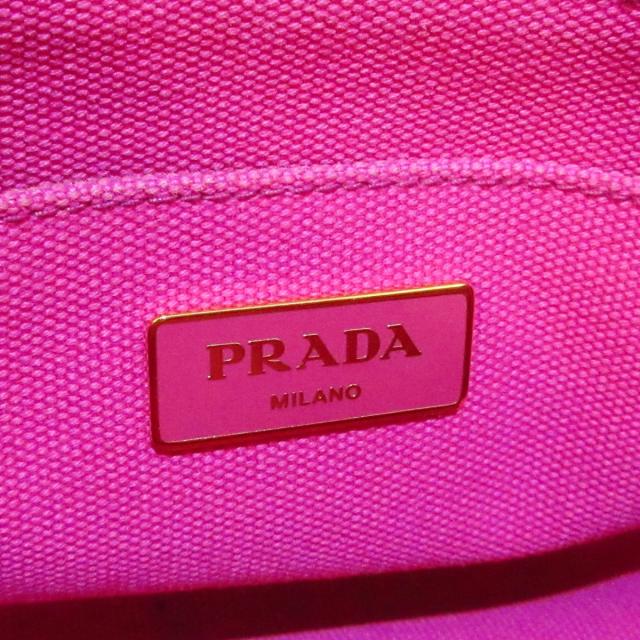 新品NEW プラダ PAY マーケット - ブランディア au PAY マーケット店|商品ロットナンバー:494174478 PRADA トートバッグ レディース CANAPA ピンク×アイボリー キャンバス20210305の通販はau 得価最新作