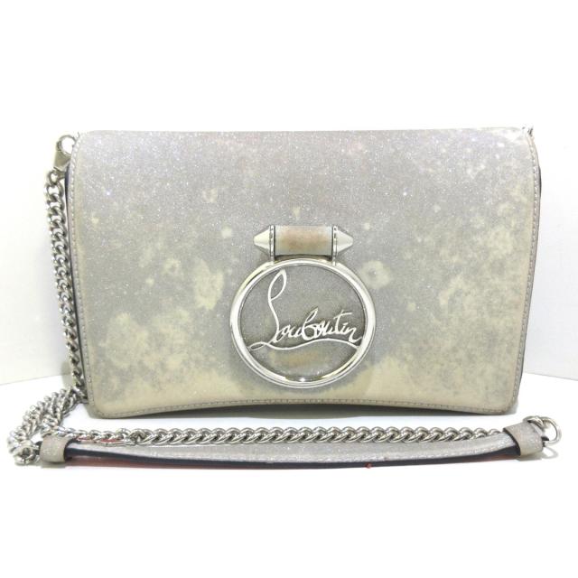 半額品 クリスチャンルブタン Christian Louboutin レディース ルビルゥ シルバー ラメ チェーンショルダー レザー ラメ加工 日本全国送料無料 Www Bnooon Com