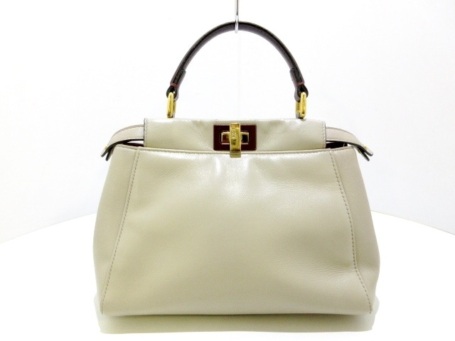 カサカケマチ フェンディ Fendi ハンドバッグ レディース ミニピーカブー 8bn244 グレー ボルドー レザー1228 Dramaquarterly Com