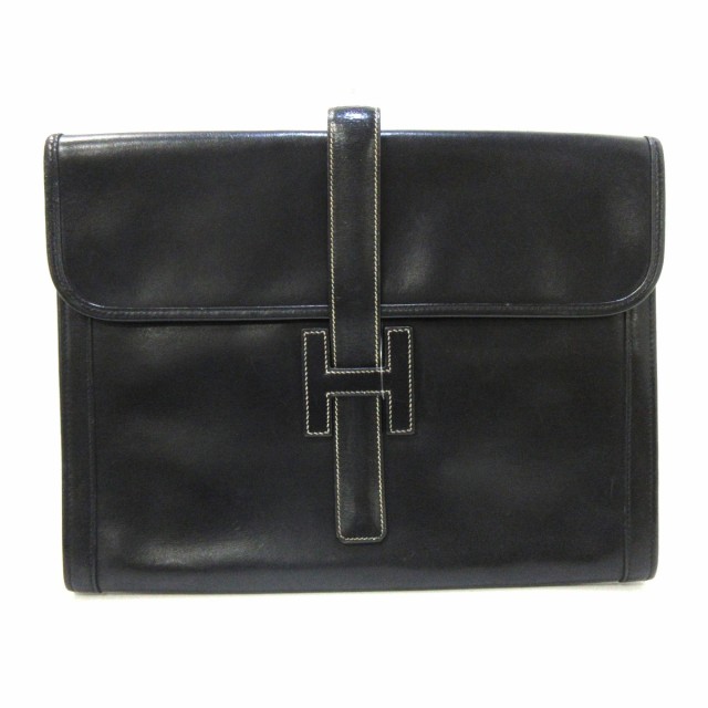 競売 エルメス Hermes クラッチバッグ レディース マーケット Hermes ジジェgm 黒 ボックスカーフ 黒 Milcan House 0297c703 Dott Com Br