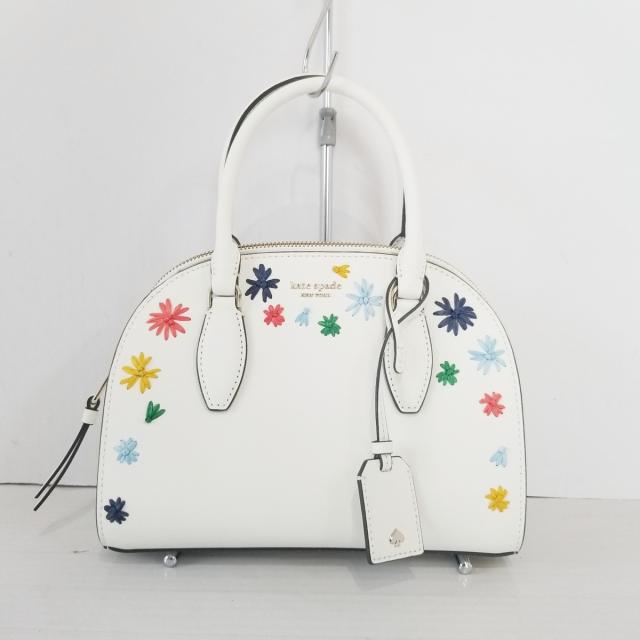未使用 ケイトスペード Kate Spade ハンドバッグ レディース 美品 Wkru5895 アイボリー 刺繍 レザー 20210721 限定品 Arnabmobility Com