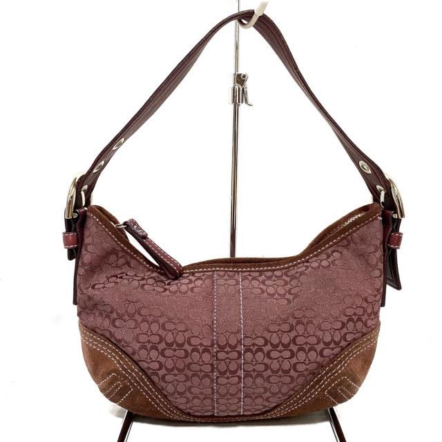 限定製作 コーチ Coach ハンドバッグ レディース ミニシグネチャー柄 2154 パープル ジャガード レザー スエード 20210710 直営店限定 Centrodeladultomayor Com Uy