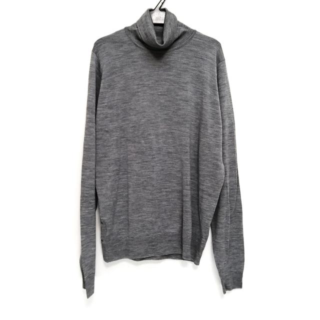 短納期 早者勝ち ジョンスメドレー John Smedley サイズl メンズ グレー タートルネック 薄手 2104 短納期 早者勝ち Farmerscentre Com Ng