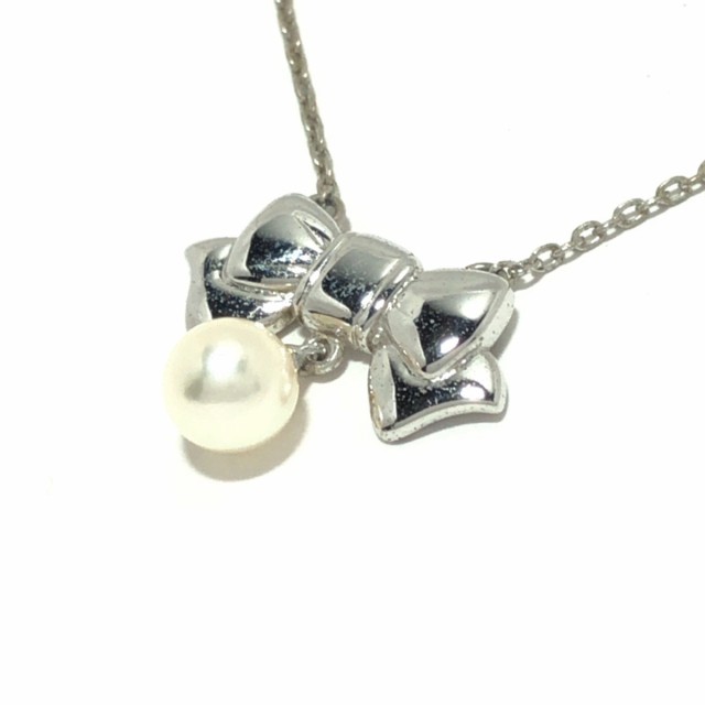 ミキモト Mikimoto ネックレス レディース シルバー パール アイボリー リボン 中古 の通販はau Pay マーケット ブランディア Au Pay マーケット店 商品ロットナンバー
