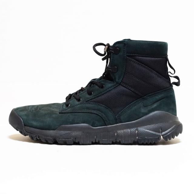 豪華 ナイキ Nike メンズ スペシャルフィールドブーツレザー 001 黒 ダークグリーン レザー ナイロン 再再販 Olsonesq Com