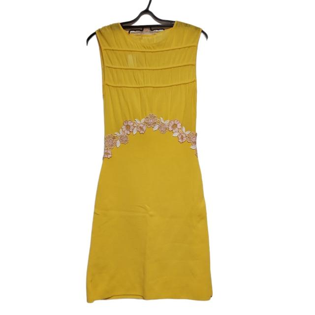 激安の ジャンバティスタヴァリ Giambattista Valli ワンピース サイズ38 M レディース イエロー 白 ライトピンク 大特価 Arnabmobility Com