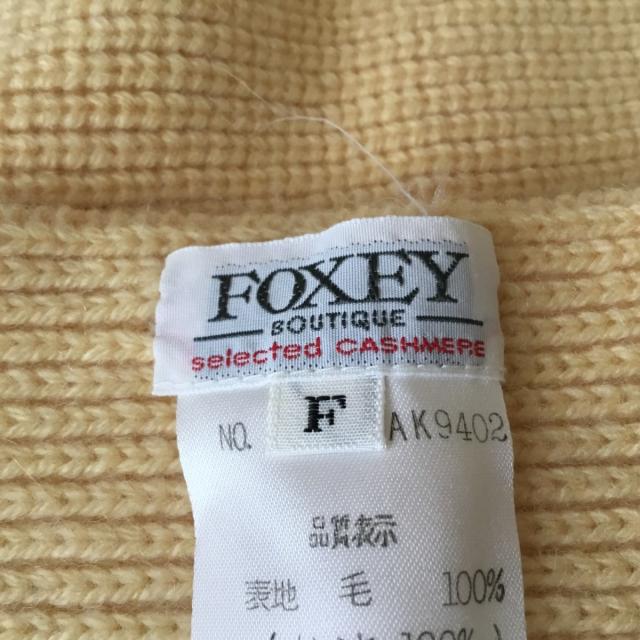 定番即納 フォクシー カシミヤ20210515の通販はau PAY マーケット - ブランディア au PAY マーケット店|商品ロットナンバー:504685063 FOXEY F レディース 美品 - イエロー 得価在庫あ
