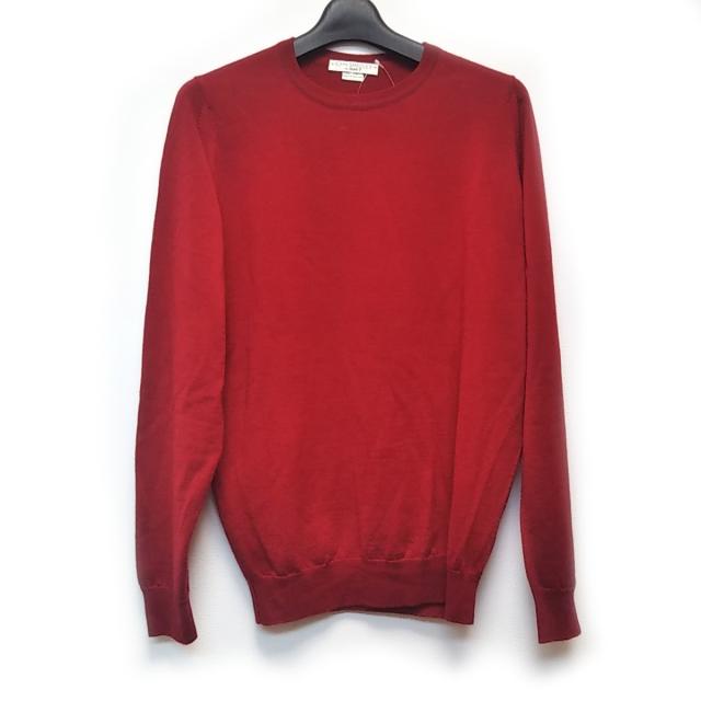 再入荷1番人気 ジョンスメドレー John Smedley 長袖セーター サイズm メンズ レッド クルーネック 新作 Www Servblu Com