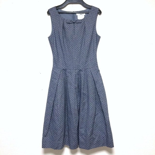 Saleアイテム ルネ Rene ワンピース サイズ36 S レディース ダークグレー 白 ドット柄 リボン Tissue 海外最新 Geocing Com