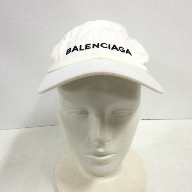 バレンシアガ BALENCIAGA キャップ L58 レディース - 白 コットン ...