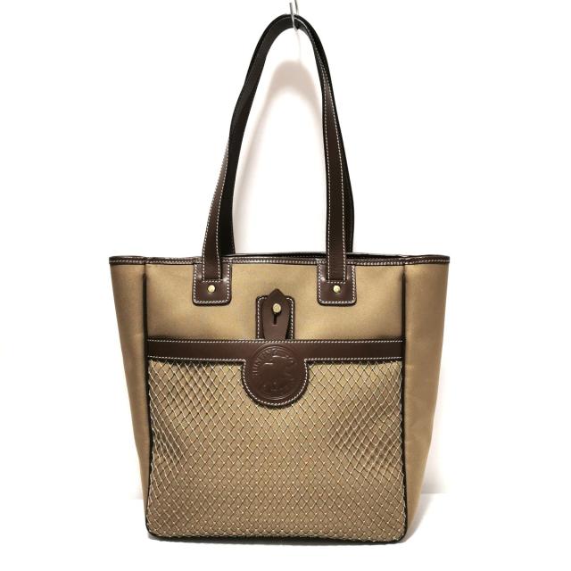 予約販売品 ハンティングワールド Hunting World トートバッグ レディース ベージュ ダークブラウン キャンバス レザー リアルサープラス Carlavista Com