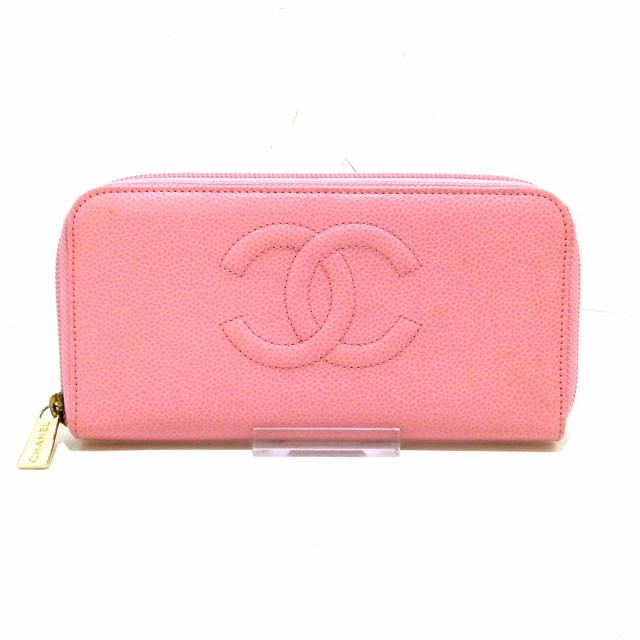 再入荷1番人気 シャネル Chanel 長財布 レディース 美品 A ピンク ラウンドファスナー ゴールド金具 キャビアスキン Sale 公式通販 Www Bnooon Com