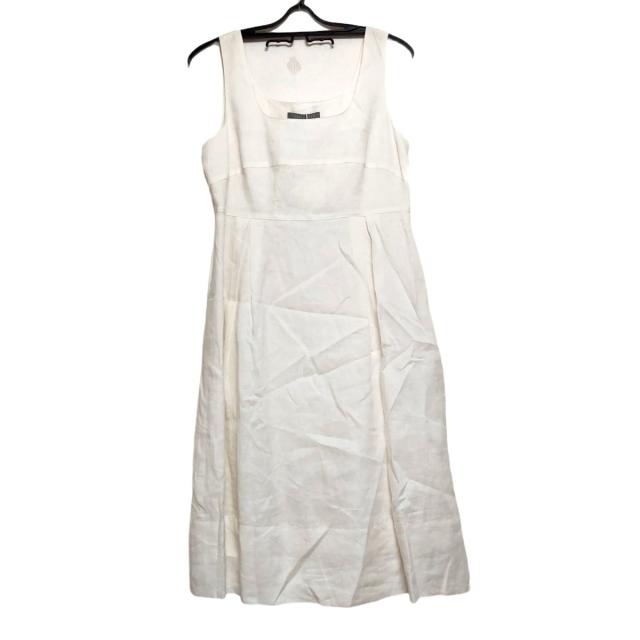 受賞店舗 セオリーリュクス Theory Luxe ワンピース サイズ40 M レディース 美品 白 ノースリーブ ロング 麻 全ての Www Iacymperu Org