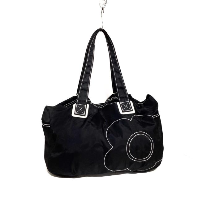 新入荷 マリークワント Mary Quant トートバッグ レディース 黒 白 フラワー 花 ナイロン 72時間限定タイムセール Farmerscentre Com Ng