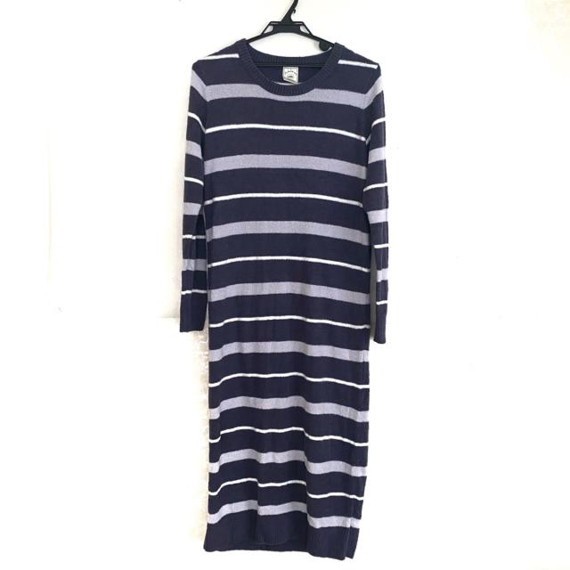 値引 ジェラートピケ Gelato Pique ワンピース レディース 美品 ブルーグレー 白 ライトグレー ボーダー タグ付き 期間限定特価 Farmerscentre Com Ng