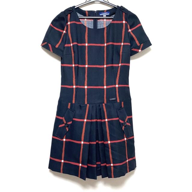史上最も激安 バーバリーブルーレーベル ワンピース サイズ38 M レディース 美品 ダークネイビー レッド アイボリー 工房直送価格 Ogytech Com