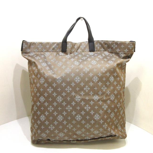 オンラインストア早割のトートバッグ 中古 Russet 美品 2115 ラシット ネットショッピング 18 01 レディース ナイロン ポリエステル ブラウン ライトグレー 2115 中古 純正通販店の