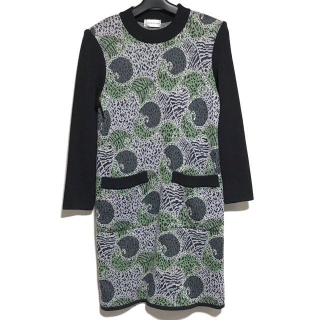 超特価激安 イヴサンローラン Yvessaintlaurent ワンピース サイズm レディース 美品 グレー ネイビー グリーン 総合ランキング1位 Iacymperu Org