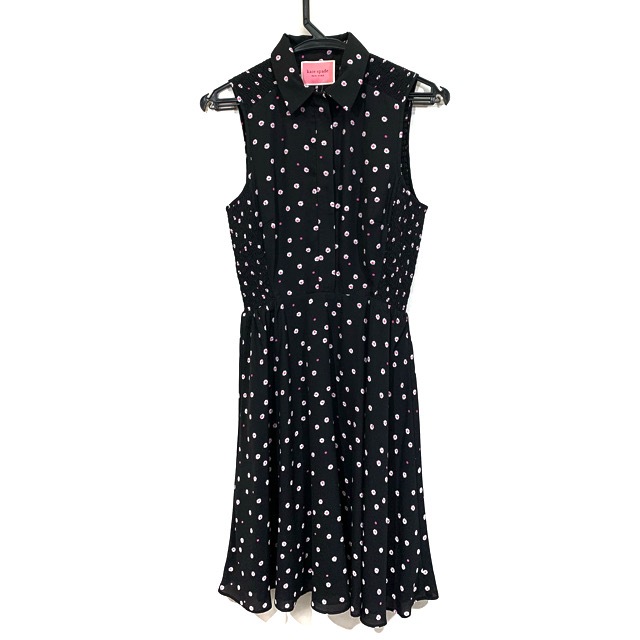 大人気 ケイトスペード Kate Spade ワンピース サイズ0 Xs レディース 美品 黒 ピンク 白 ノースリーブ ロング 花柄 プレミアム Www Centrodeladultomayor Com Uy