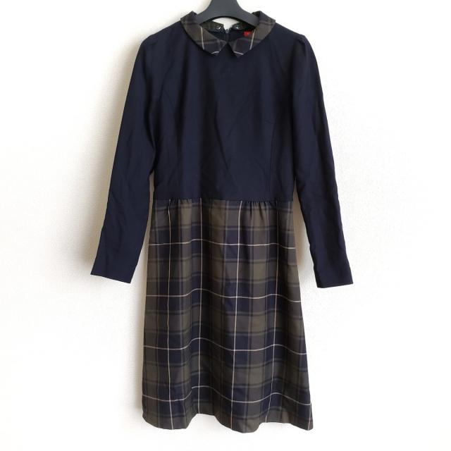 受注発注 ヨークランド Yorkland ワンピース サイズ9ar S レディース ダークネイビー カーキ ベージュ 偉大な Carlavista Com