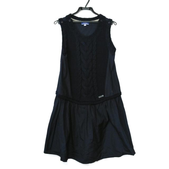 超大特価 バーバリーブルーレーベル Burberry Blue Label ワンピース サイズ38 M レディース 美品 ダークネイビー 21新発 Www Servblu Com