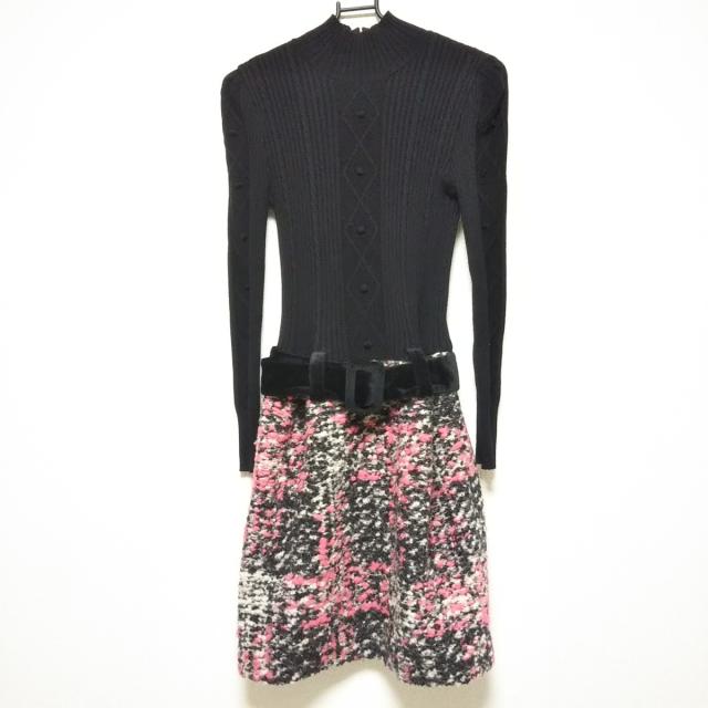 激安単価で エムズグレイシー M S Gracy ワンピース サイズ38 M レディース 美品 黒 ダークグレー マルチ ニット ハイネック Sale 公式通販 直営店限定 Www Endocenter Com Ua