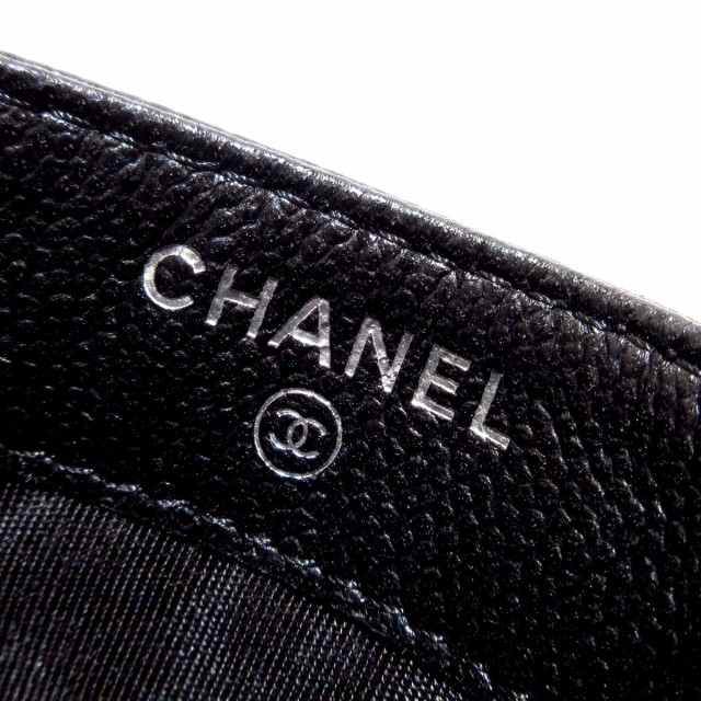 正規店定番 シャネル CHANEL カードケース レディース 美品 Vステッチ(シェブロン),マトラッセ 黒 ココマーク キャビアスキン20210701の通販はau PAY マーケット - ブランディア au PAY マーケット店|商品ロッ 超激安新作