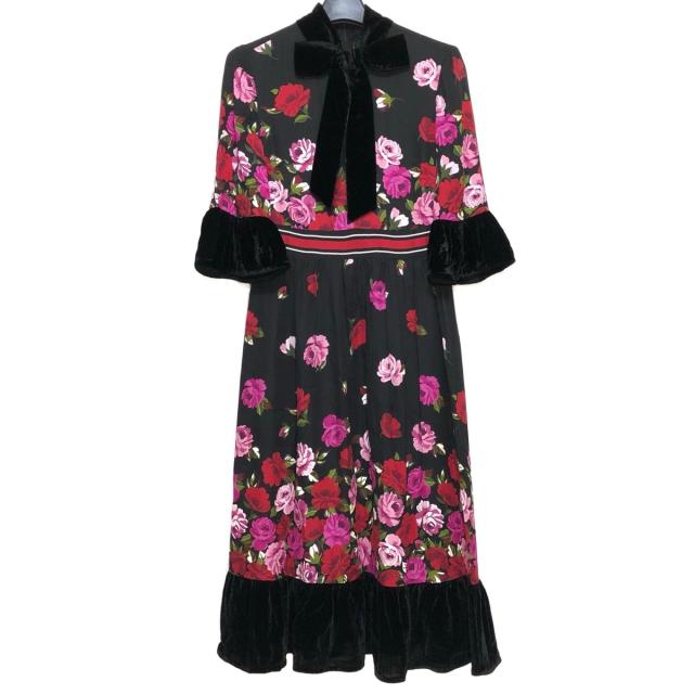 想像を超えての ケイトスペード Kate Spade ワンピース サイズ0 Xs レディース 黒 レッド マルチ 即納 全国送料無料 Www Iacymperu Org