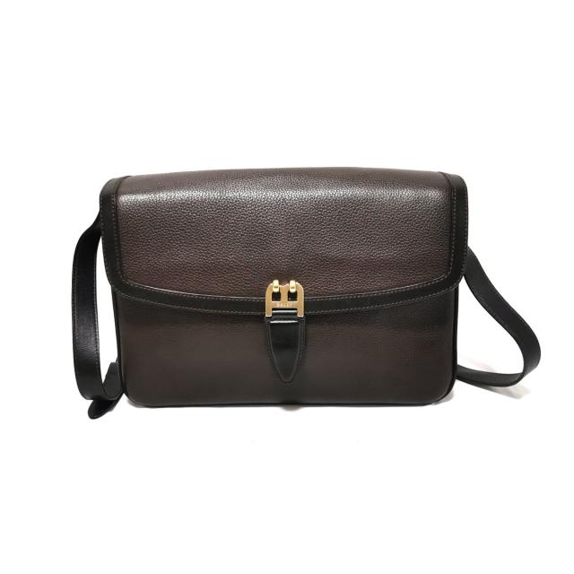 最大15 Offクーポン バリー Bally ショルダーバッグ レディース ダークブラウン レザー 中古 2104 ショルダーバッグ Vitriumcapital Com