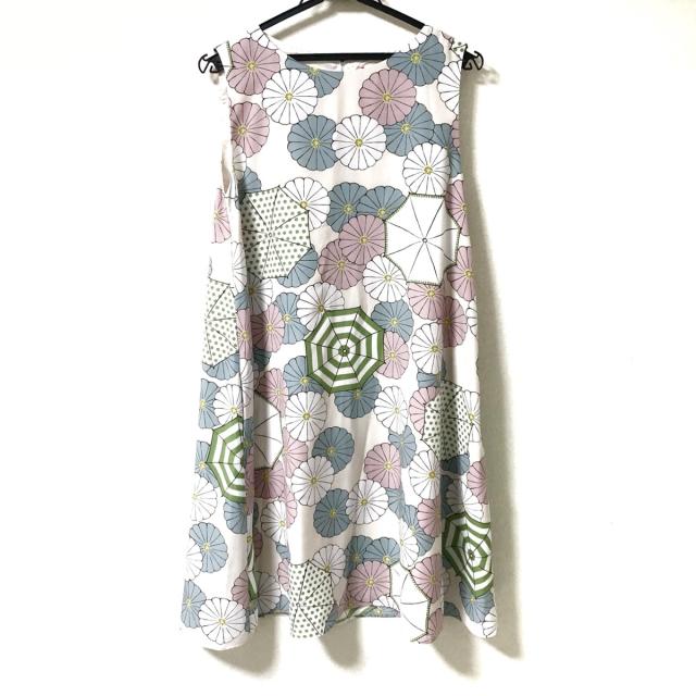 安い購入 フリフ ふりふ ワンピース サイズf レディース アイボリー マルチ 花柄 ジップアップ お洒落無限大 Teammedellin Co